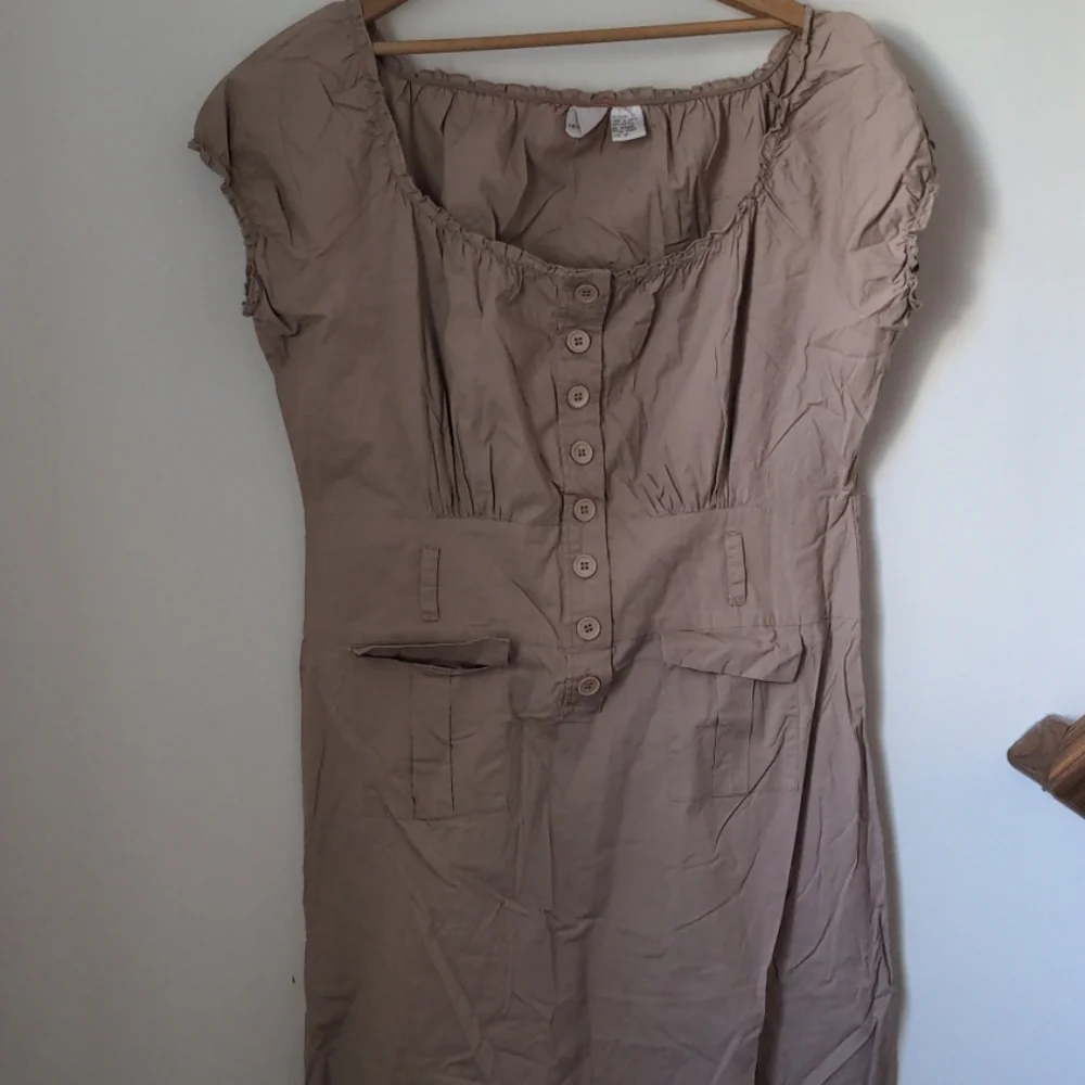 Newport News Women's Size 18 Cotton Blend Elastic Neck Dress - Picture 2 of 8